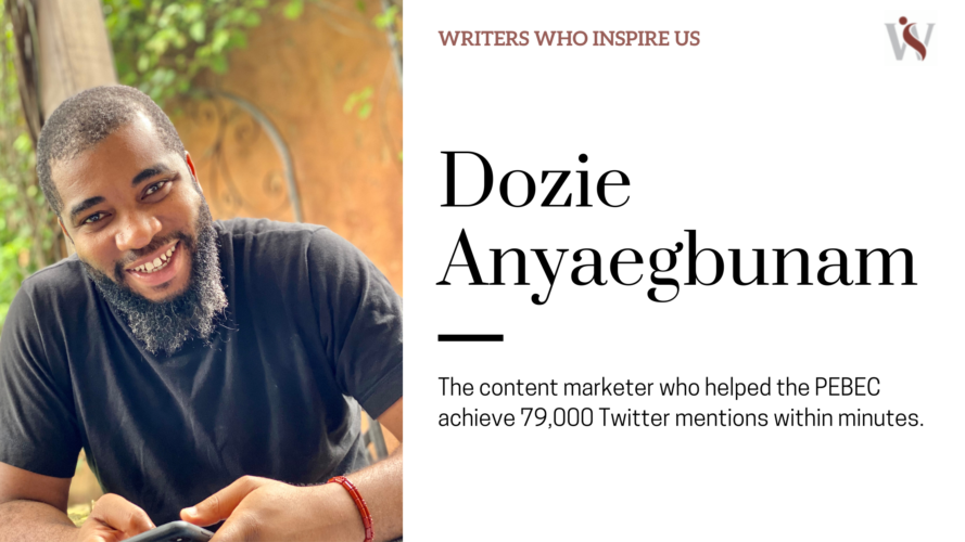 Writers Who Inspire Us: Dozie Anyaegbunam